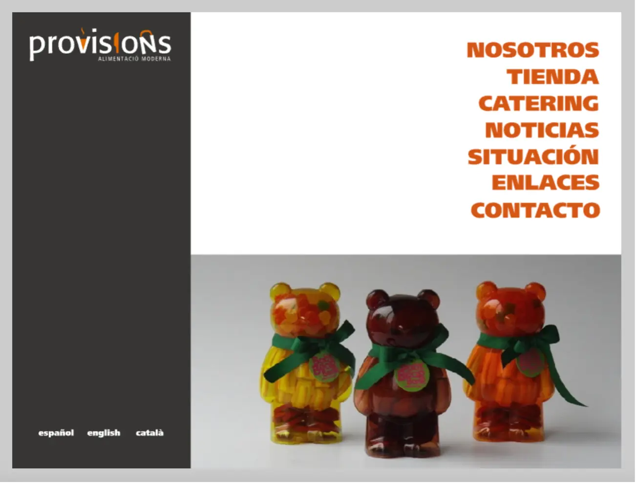 Interfaz de proyecto web en Flash
